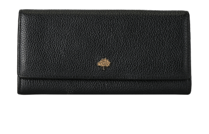 Mulberry Tree Continental Wallet, &pound;90, Accessories, Black, Leather, Front view